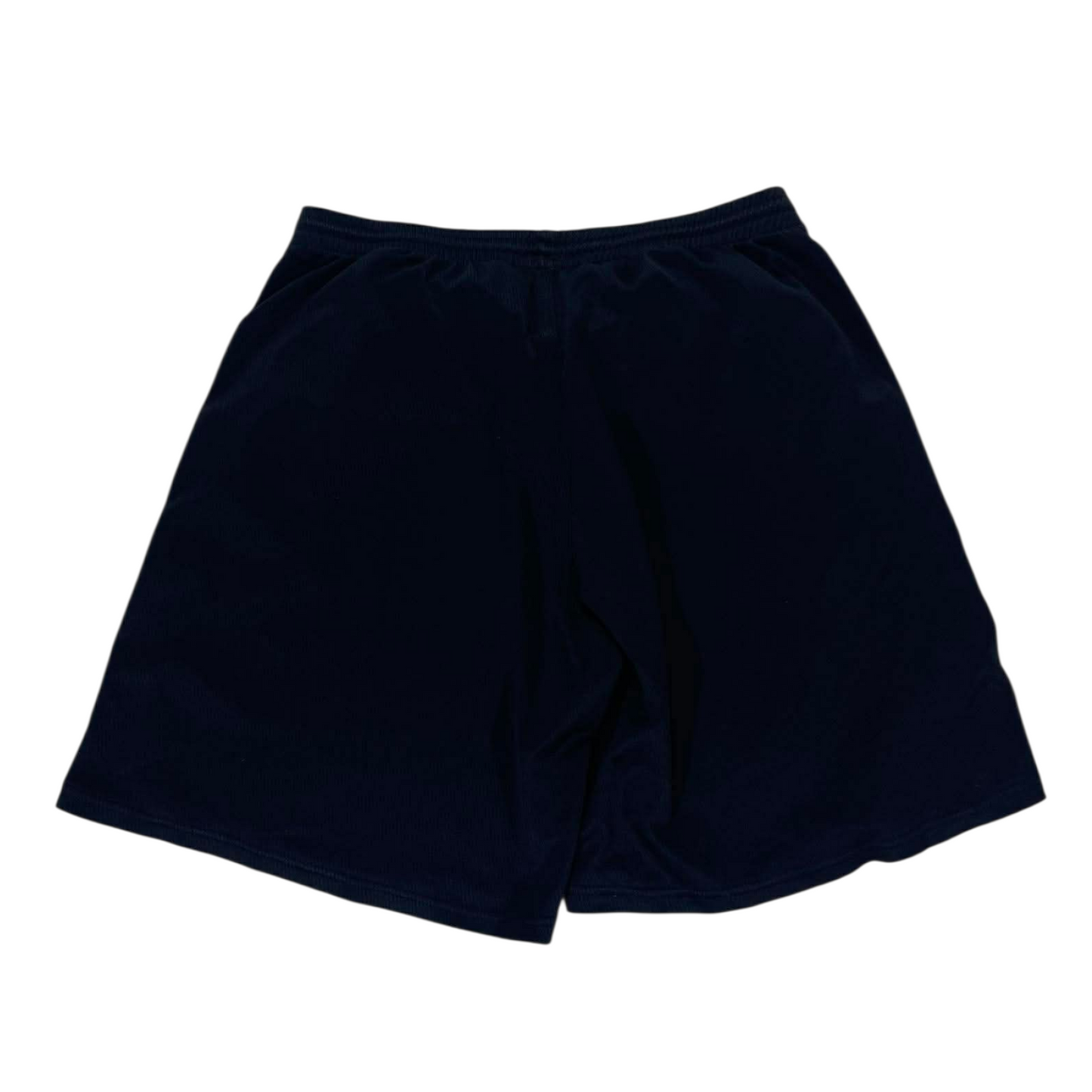 VINTAGE REEBOK NAVY BLUE SHORTS WITH WHITE STRIPE (L)