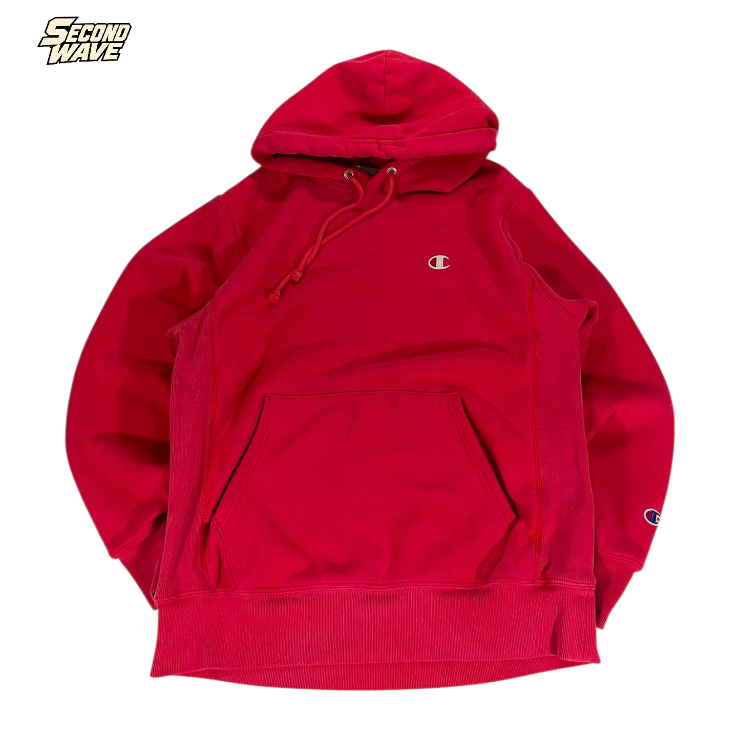CHAMPION RED HOODIE (M)