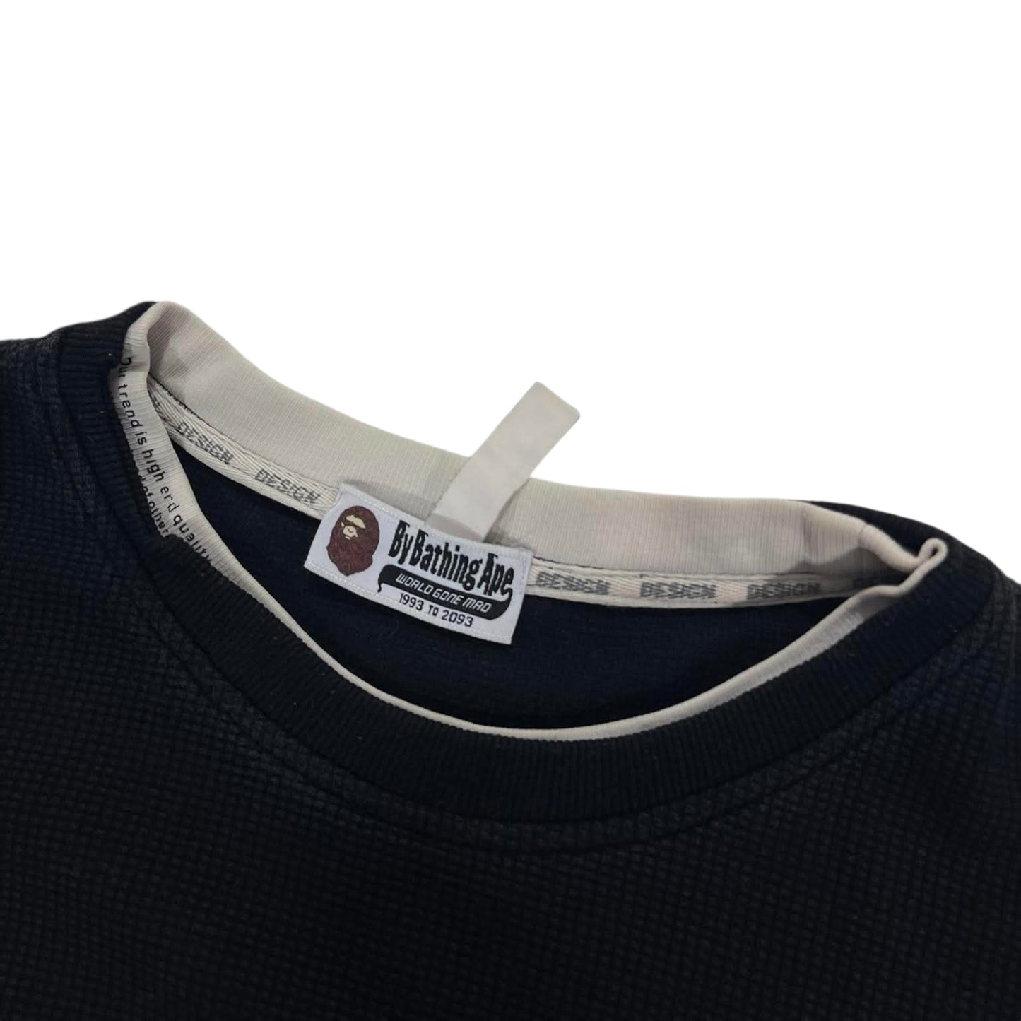 VINTAGE BAPE BLACK CREWNECK (L)