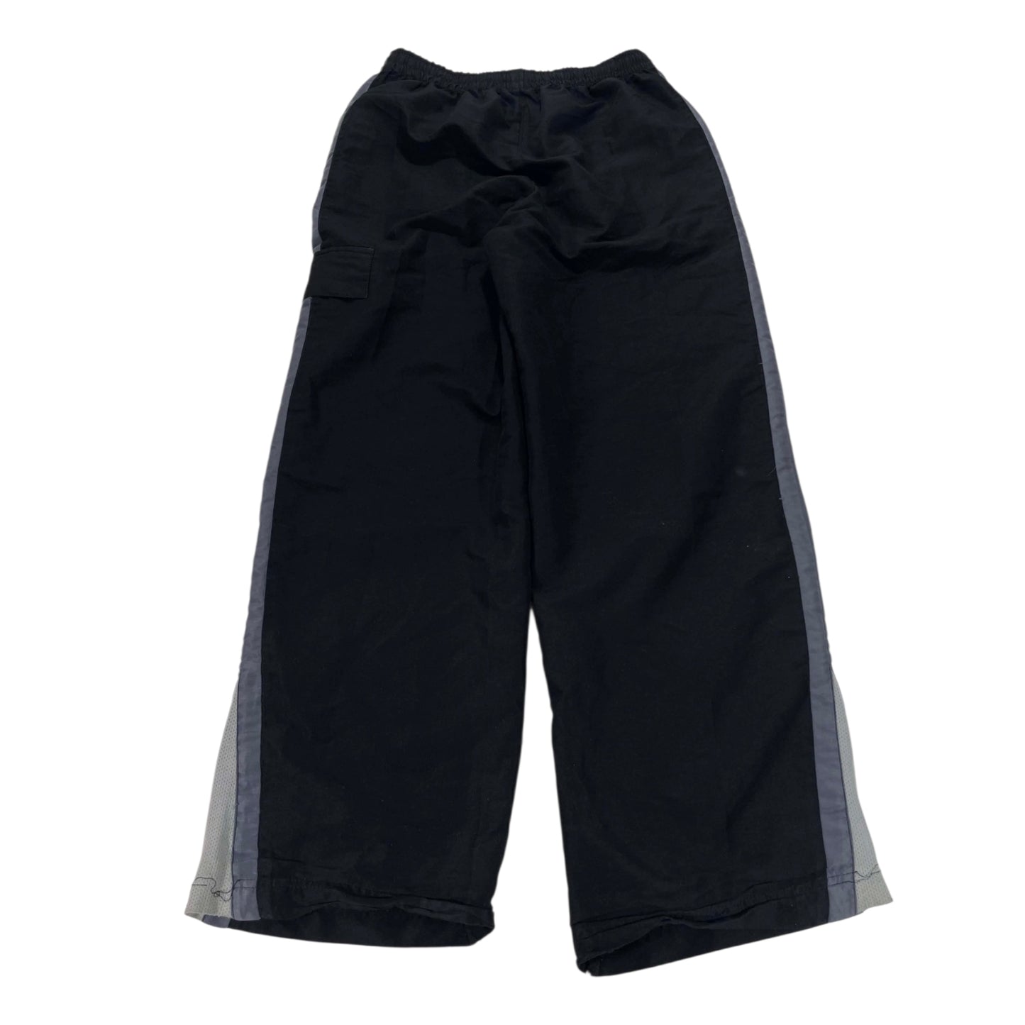 Y2K CHD BLACK BAGGY TRACK PANTS (S-M)