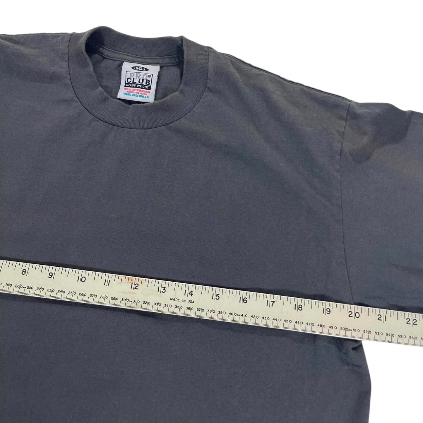 PRO CLUB PLAIN GREY TEE (L)