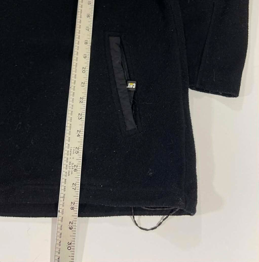 VINTAGE FORD CAT RACING BLACK FLEECE QUARTER ZIP