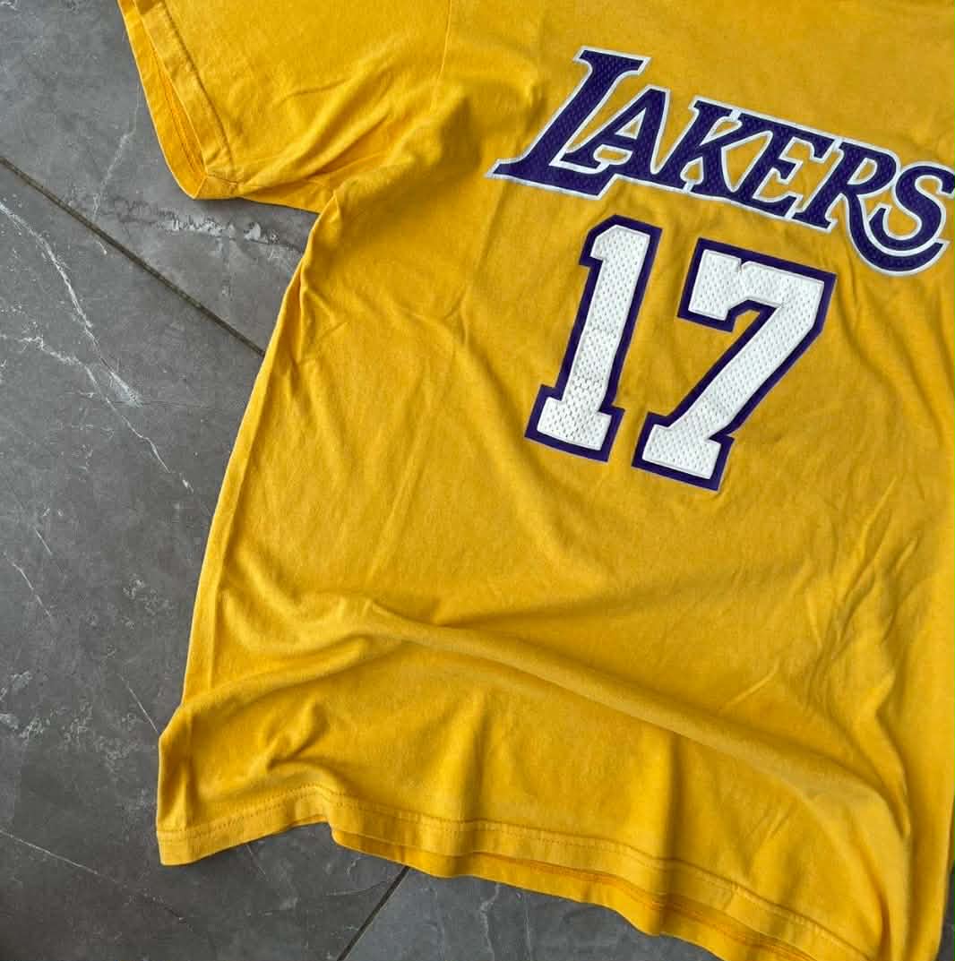 CLASSIC JEREMY LIN ADIDAS YELLOW LAKERS JERSEY (M)