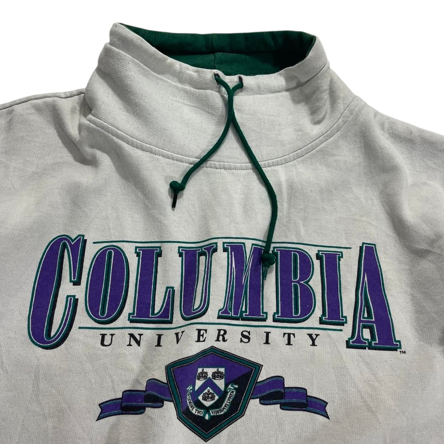 VINTAGE COLUMBIA UNIVERSITY GREY TURTLE NECK CREWNECK (L)