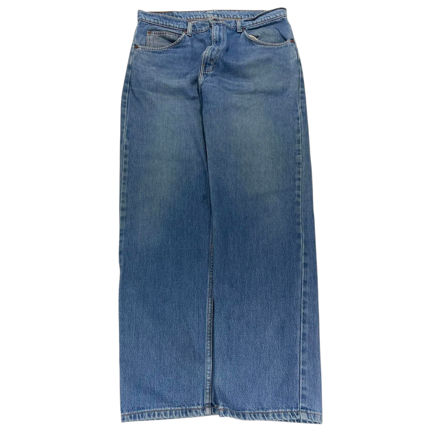 VINTAGE ORANGE TAB LEVI'S BLUE DENIM JEANS (32)