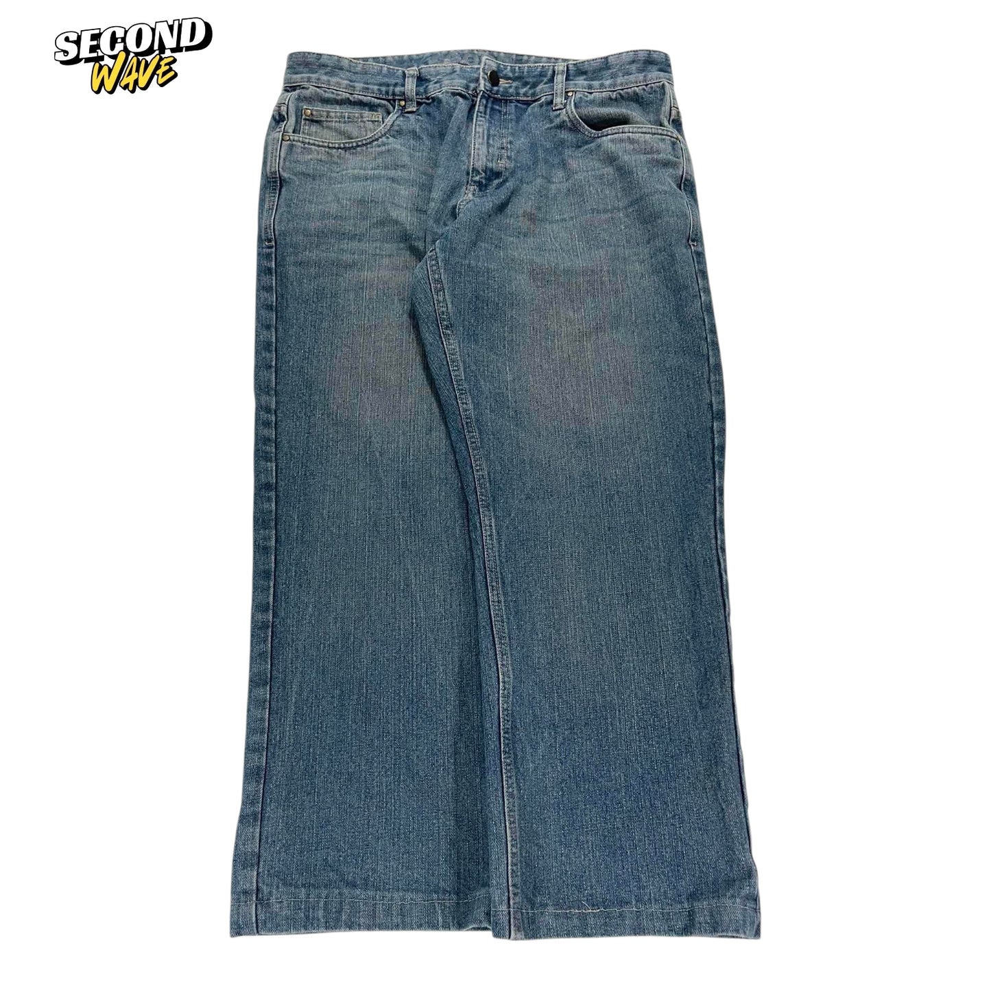VINTAGE GARAGE BLUE DENIM JEANS (36)
