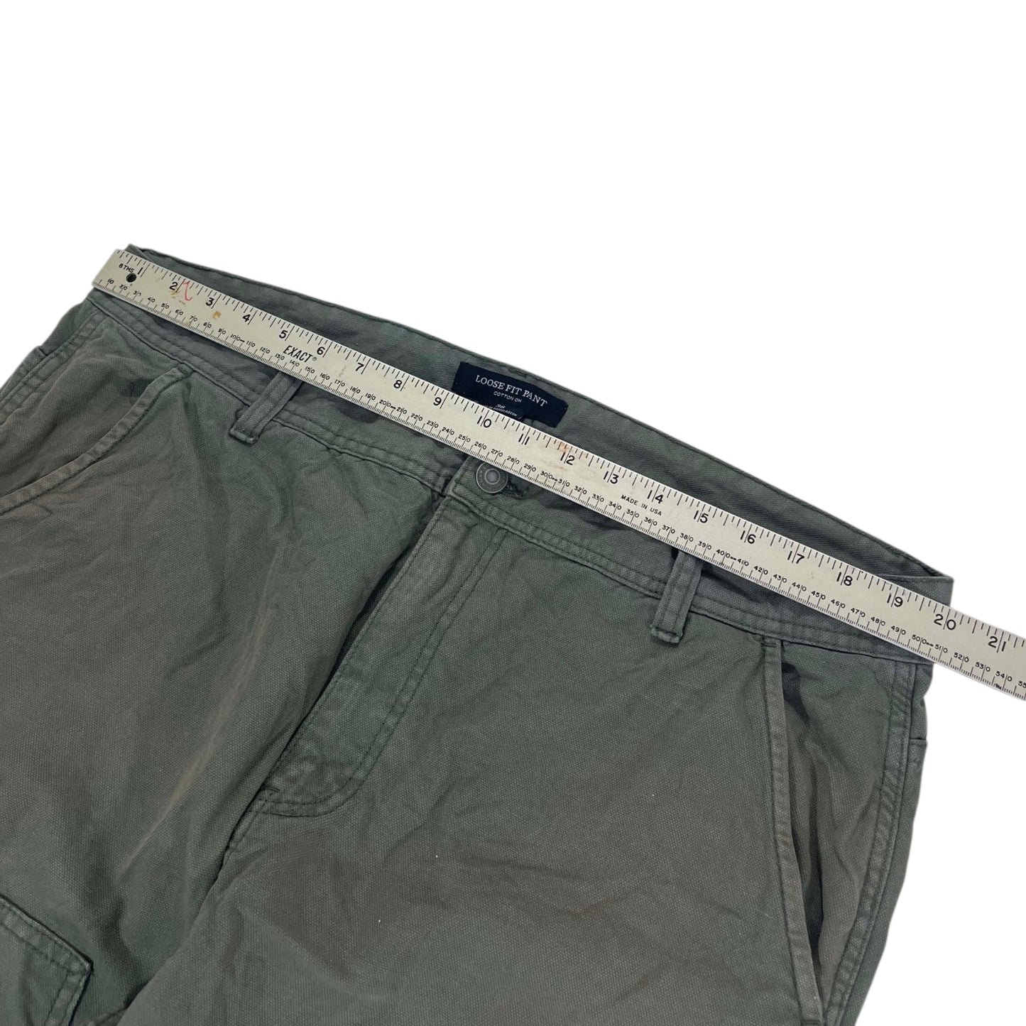COTTON ON CARPENTER OLIVE PANTS (40")
