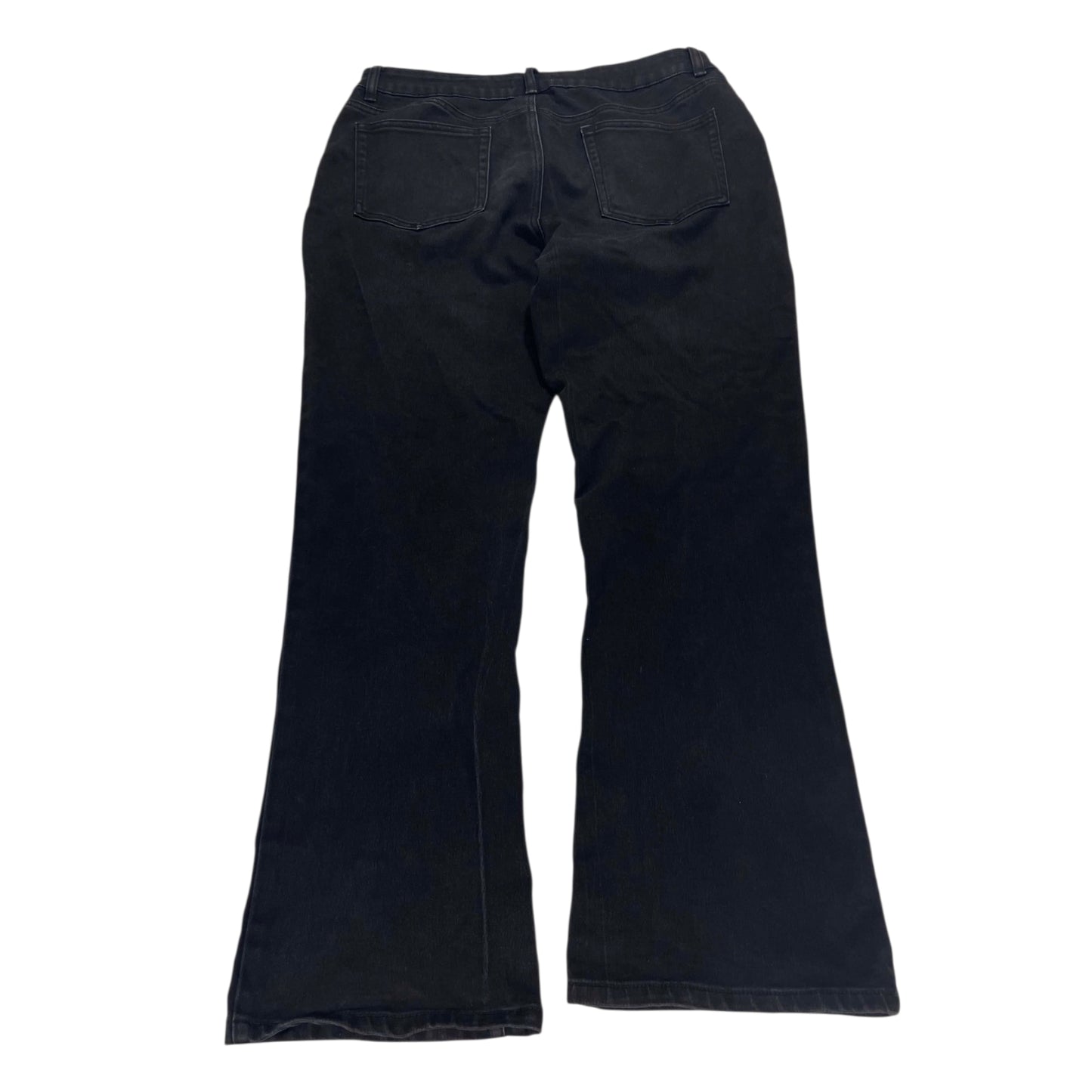 VINTAGE DENIM REPUBLIC BLACK FLARED JEANS (UK 18)