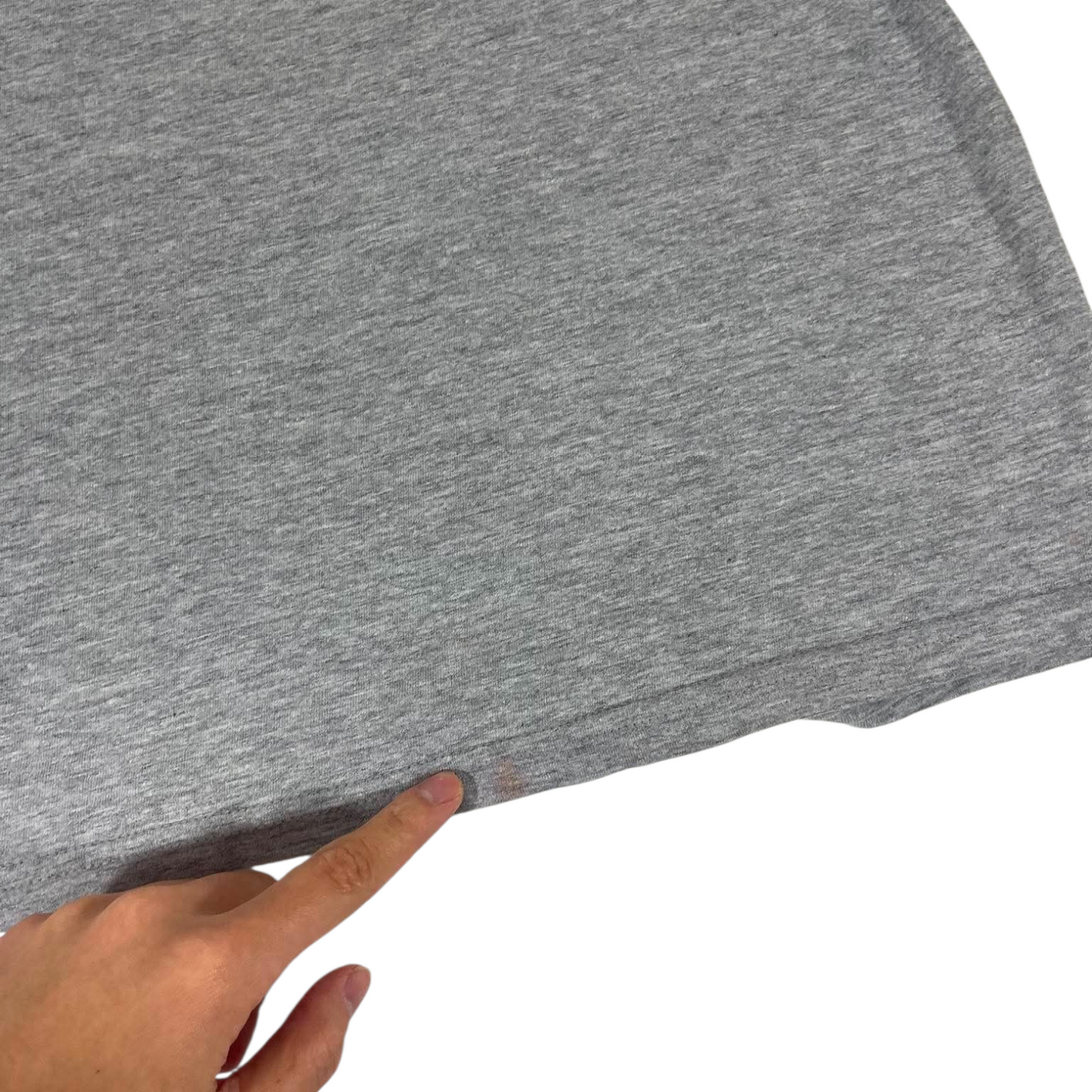 VINTAGE NIKE GREY COTTON T-SHIRT WITH EMBROIDERED LOGO (L)