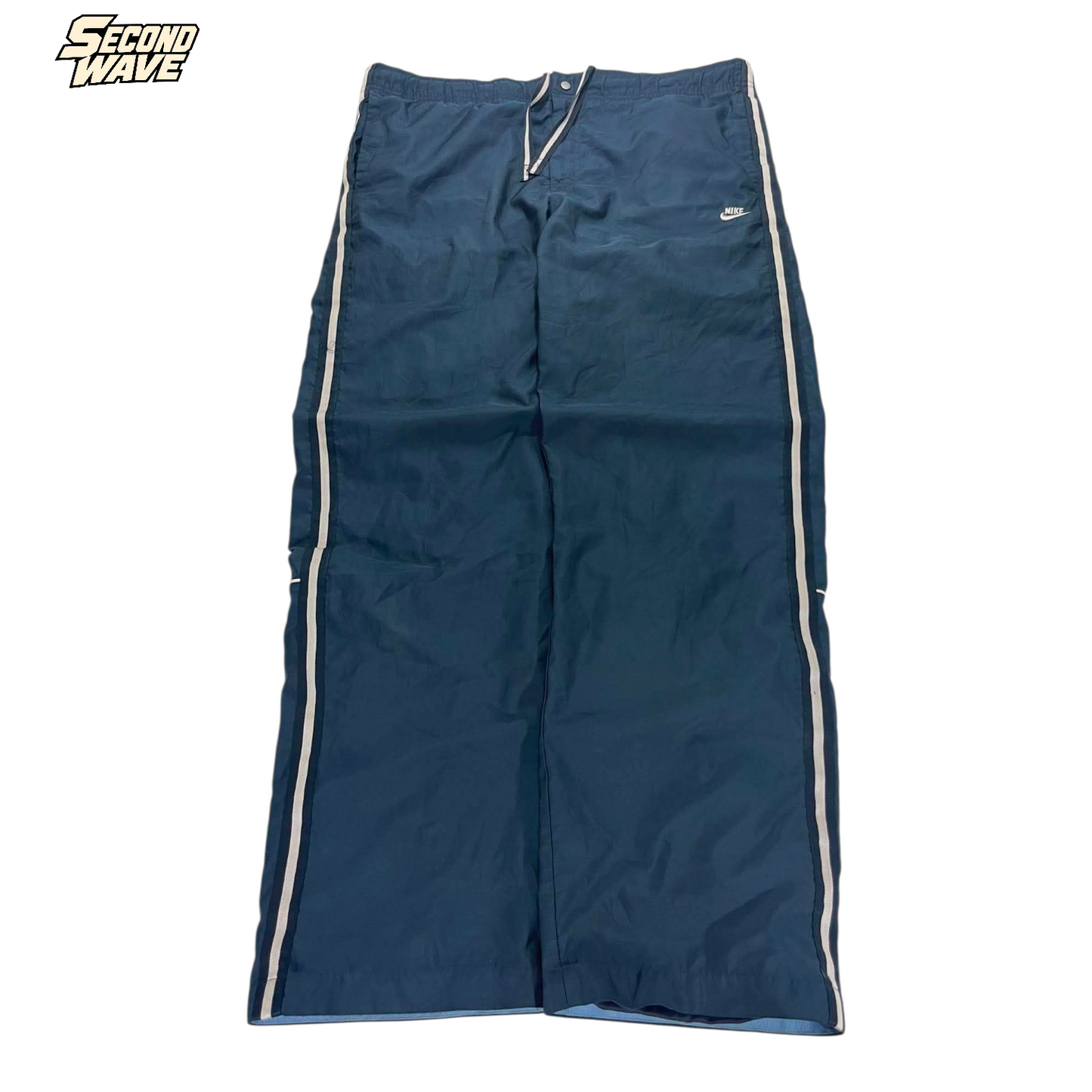 NIKE BLUE & WHITE TRACK PANTS ³ (XL)