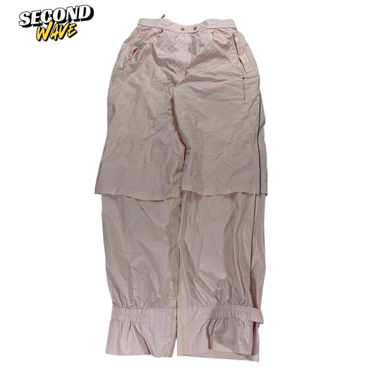 TRUSSARDI GOLF LIGHT PINK NYLON TRACK PANTS (S)