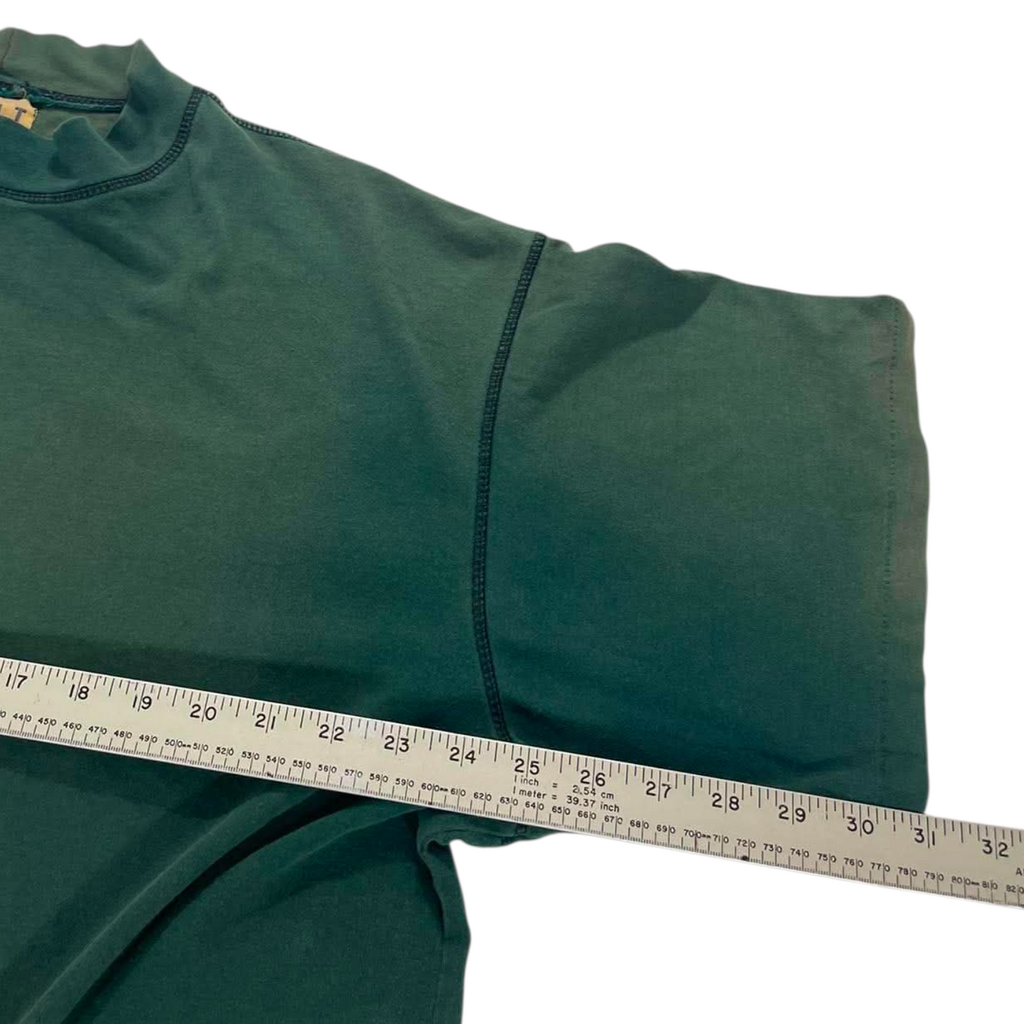 VINTAGE TRASHEDMALT WORKS GREEN SHIRT (XXL)