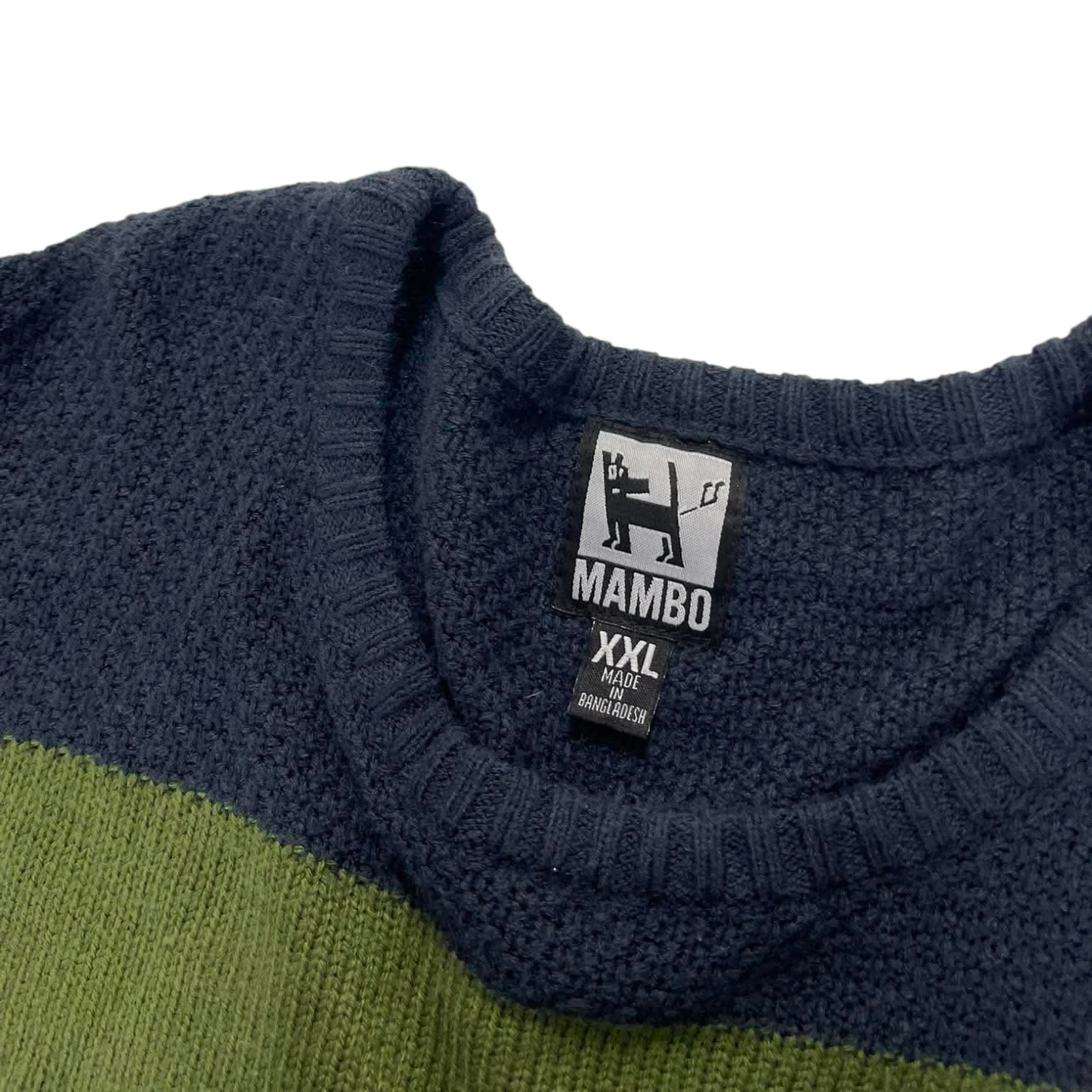MAMBO GREEN STRIPED SWEATER (L-XL)