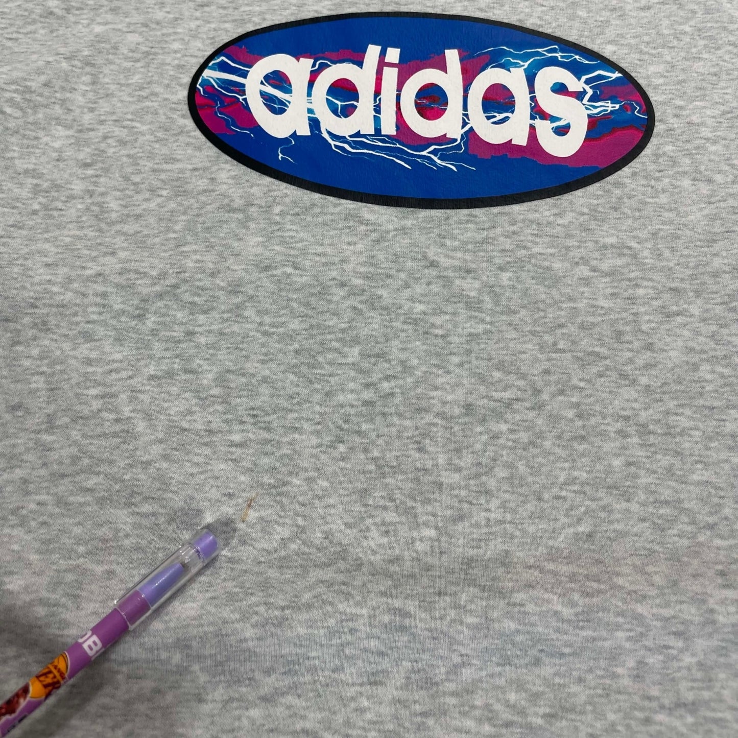 ADIDAS GRAY CREWNECK SWEATSHIRT (L)