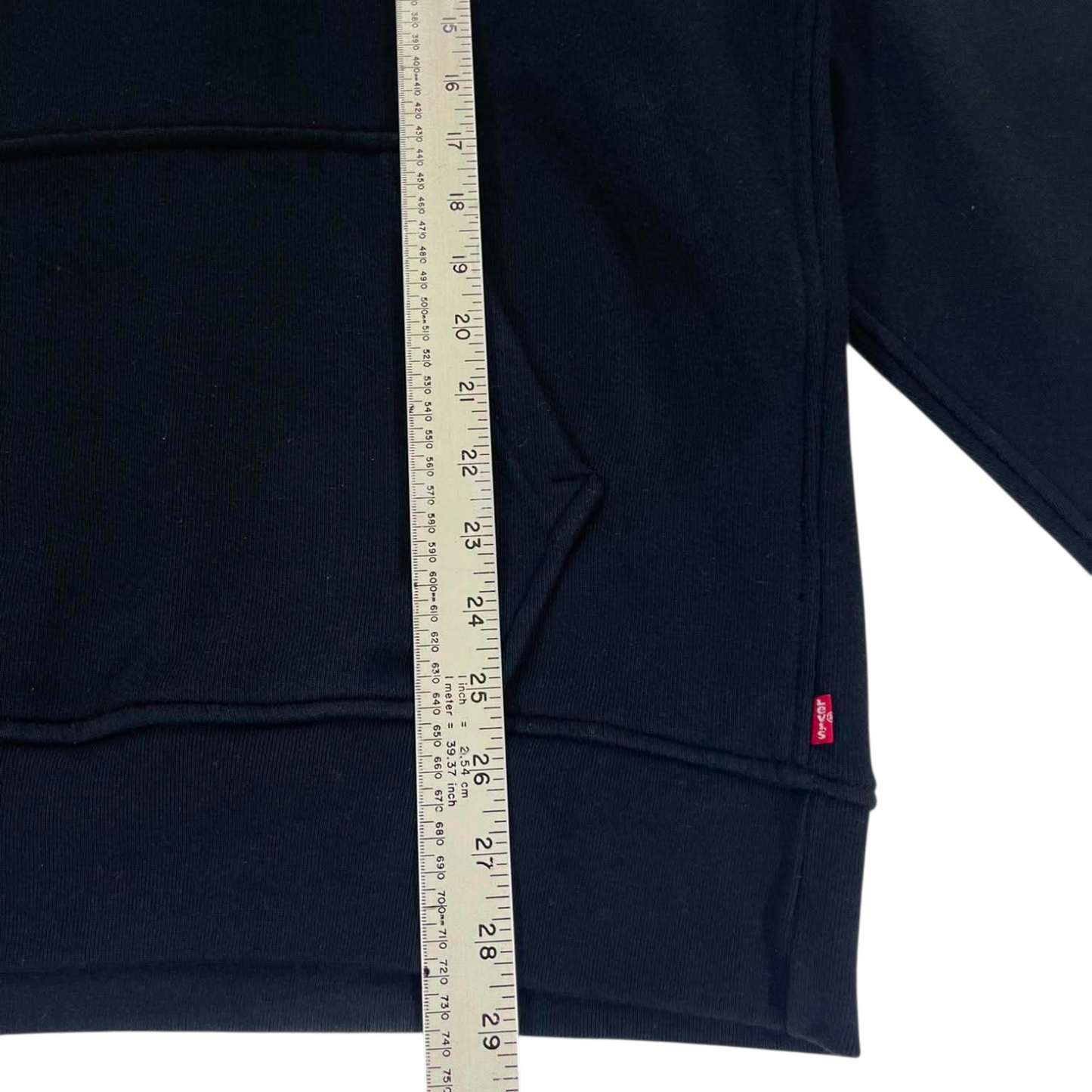 BRAND NEW LEVI'S BLACK BOX LOGO HOODIE (L)