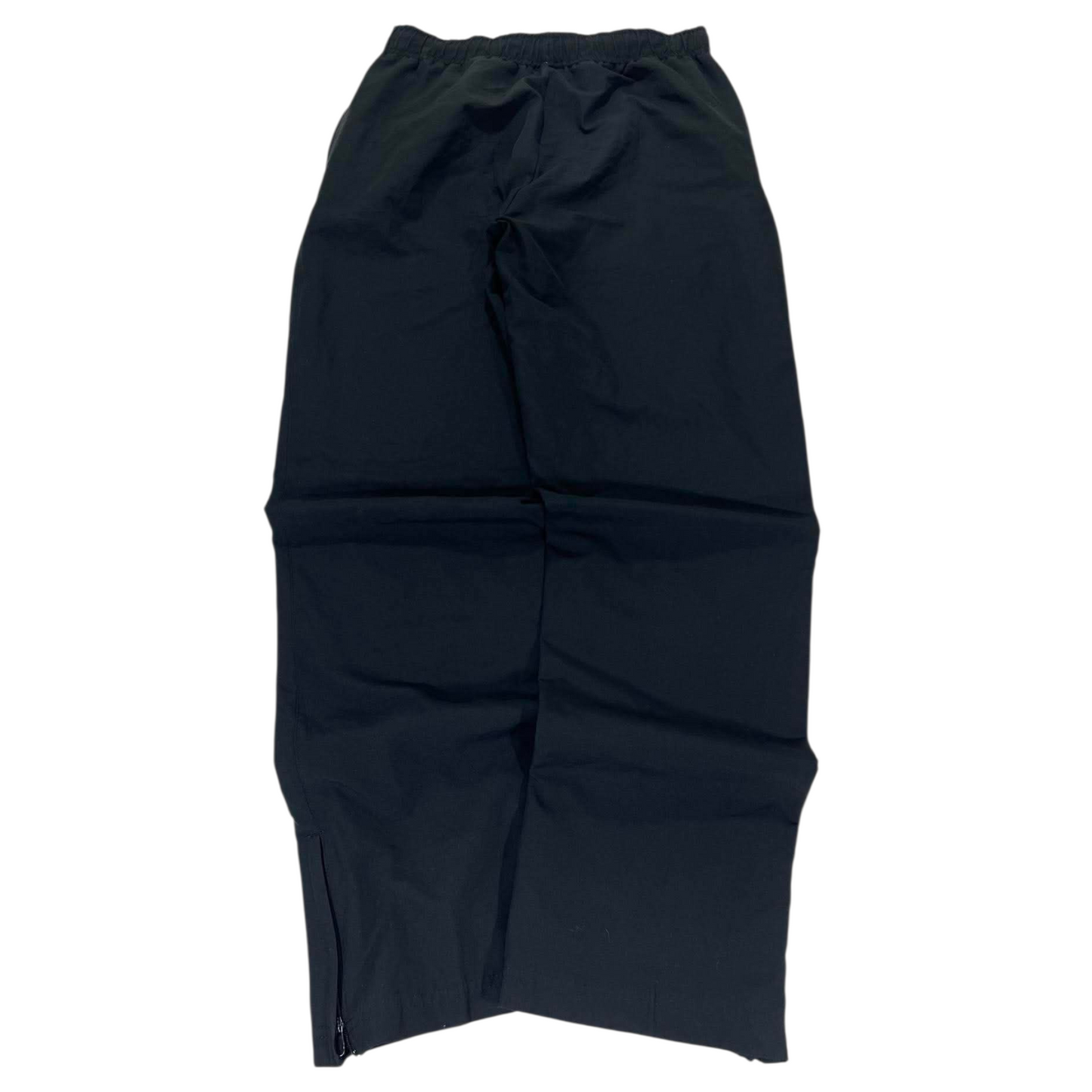 ADIDAS BLACK TRACK PANTS WITH DRAWSTRING WAIST AND POCKETS (XS)