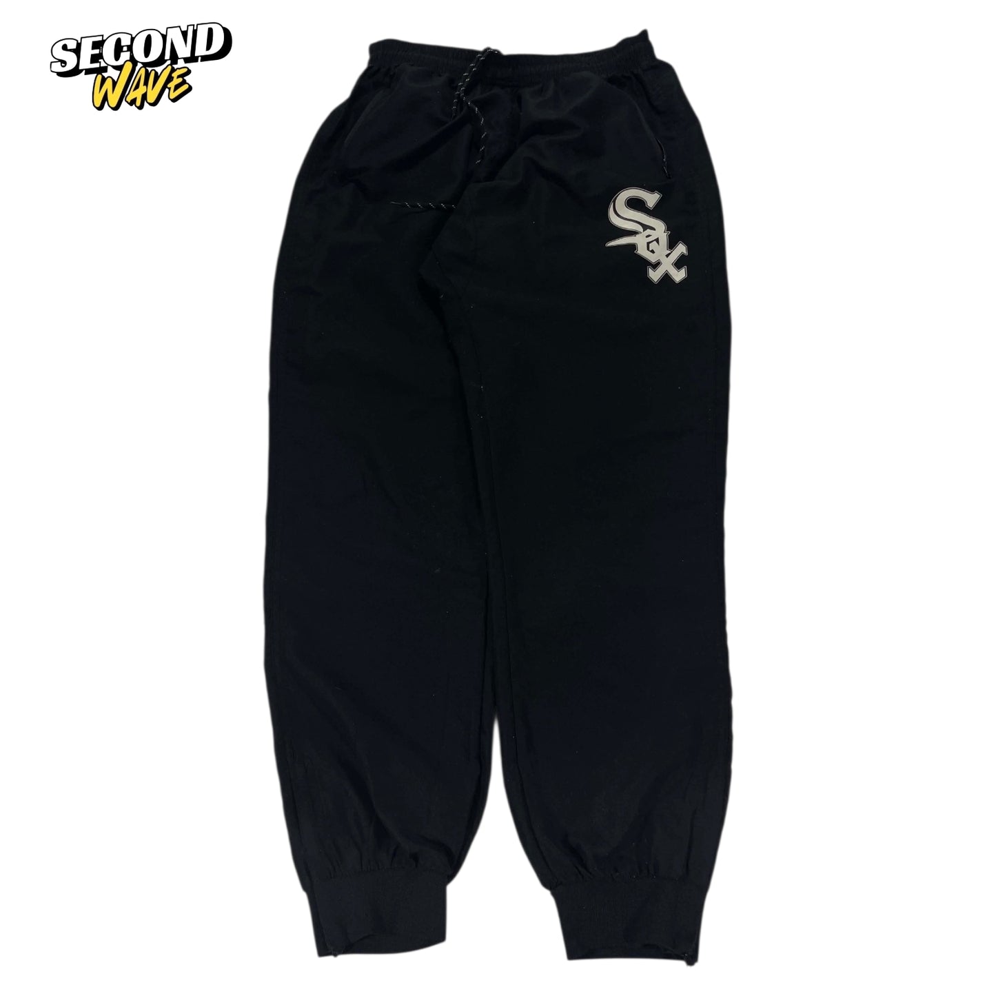 CHICAGO PRINTED WHITE SOX BLACK SWEATPANTS (M)