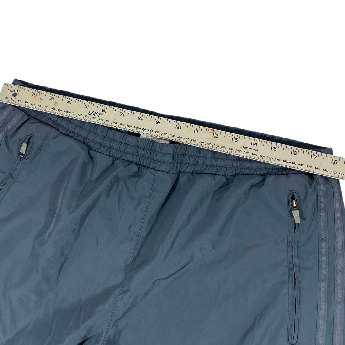 VINTAGE ADIDAS GREY TRACK PANTS (L)