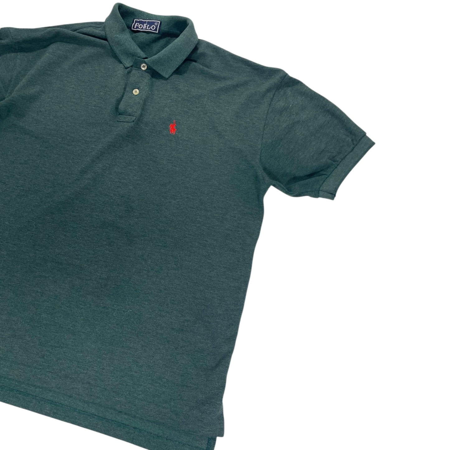 POLO RALPH LAUREN GREEN POLO SHIRT (XL)
