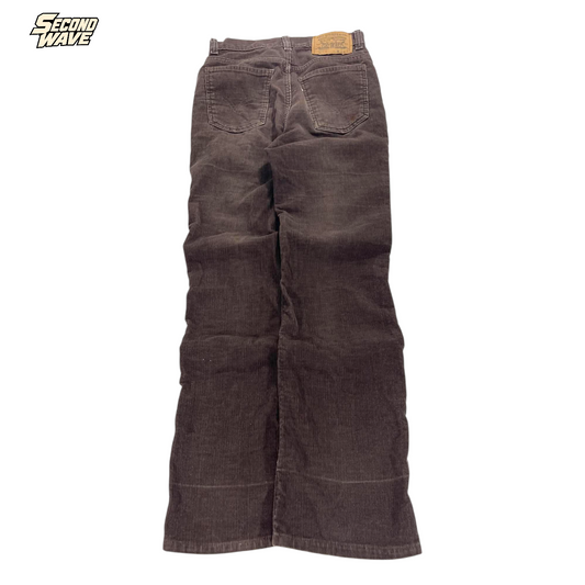 LEVI'S 505 BROWN CORDUROY PANTS (24)