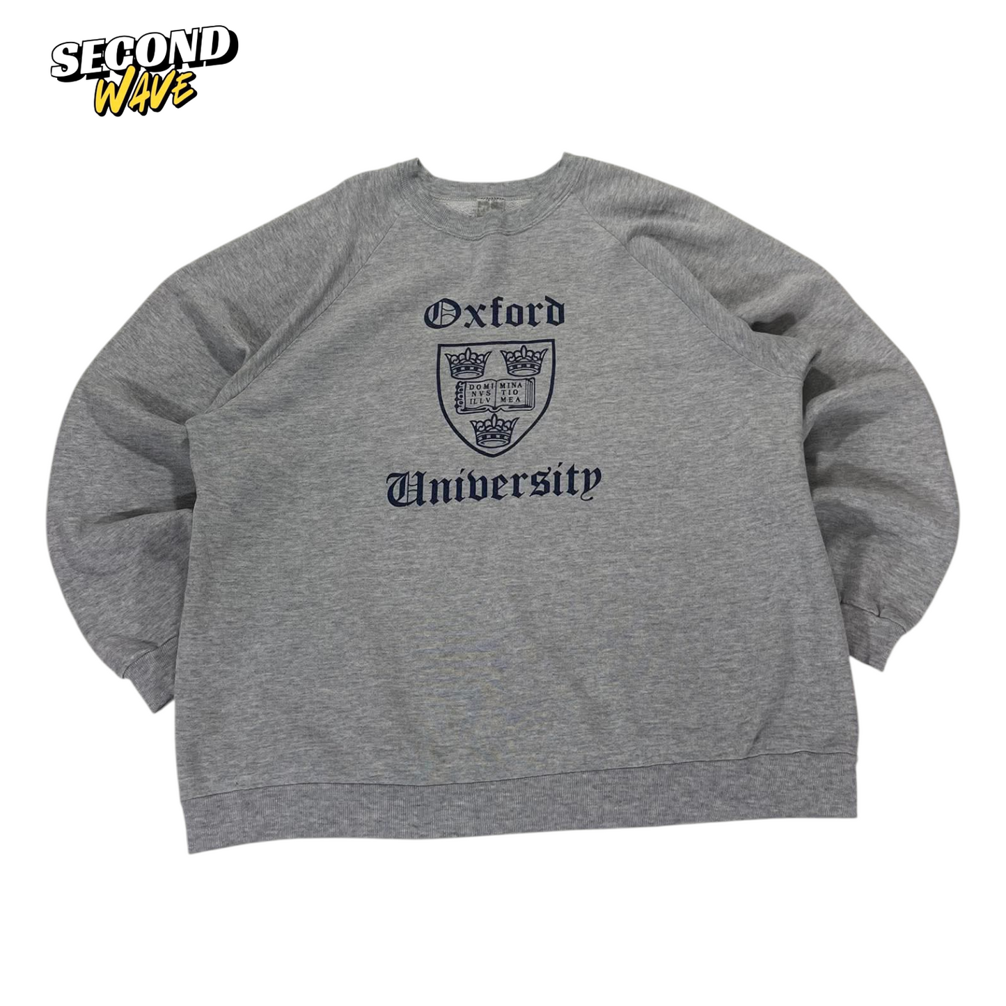 VINTAGE OXFORD UNIVERSITY GREY CREWNECK SWEATSHIRT (M)