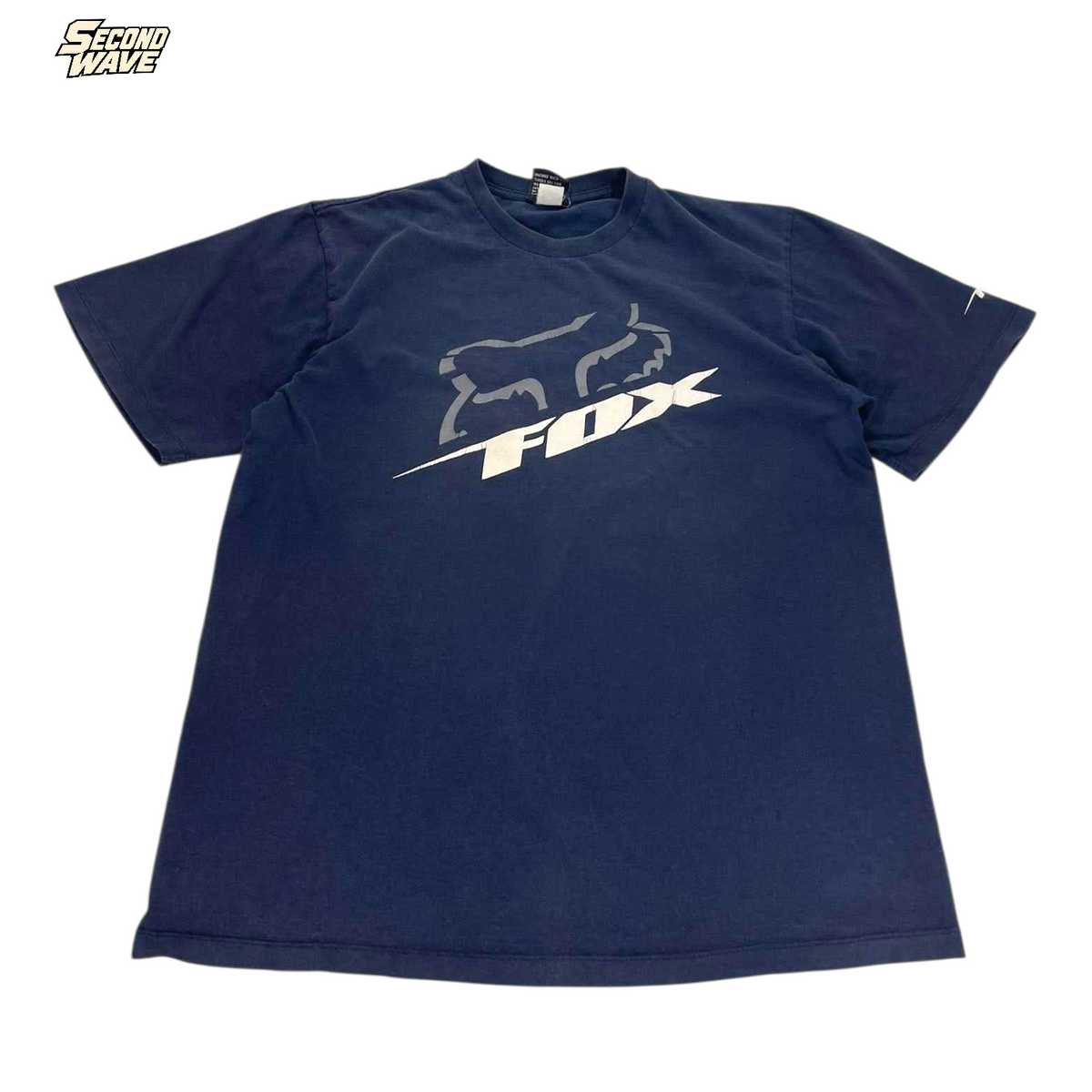 FOX RACING NAVY BLUE T-SHIRT (S)