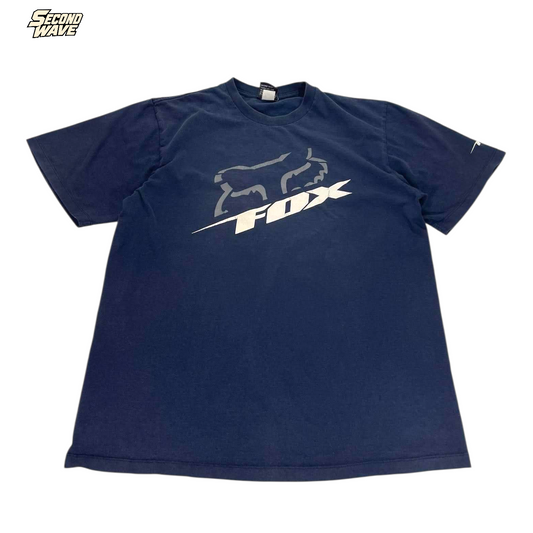 FOX RACING NAVY BLUE T-SHIRT (S)