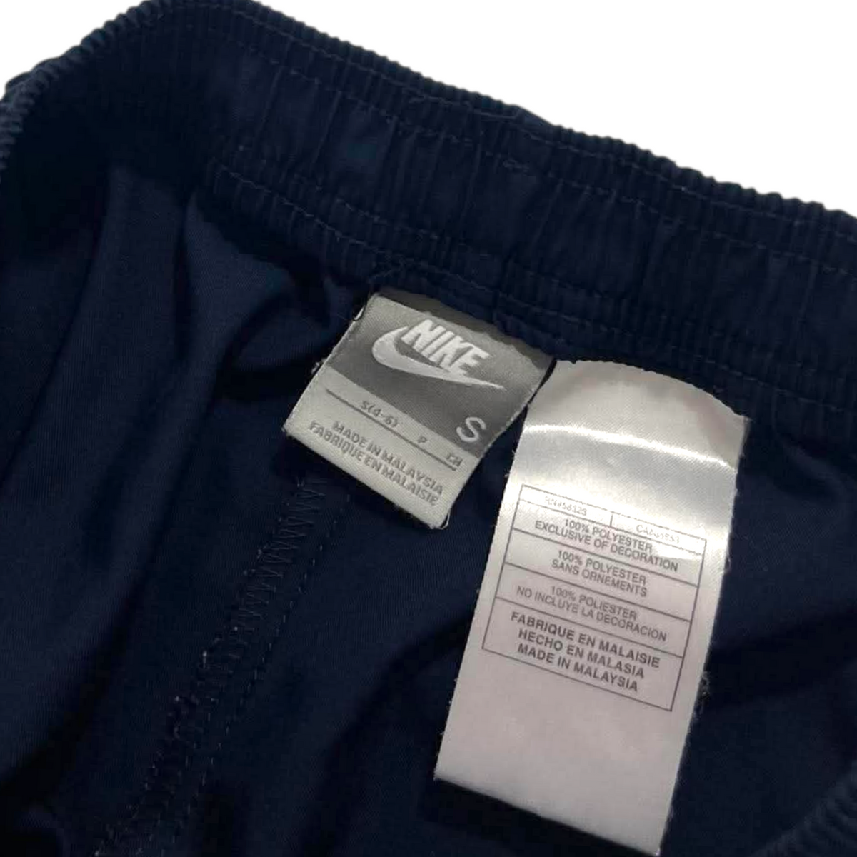 NIKE NAVY BLUE POLYESTER TRACK PANTS¹ (S)