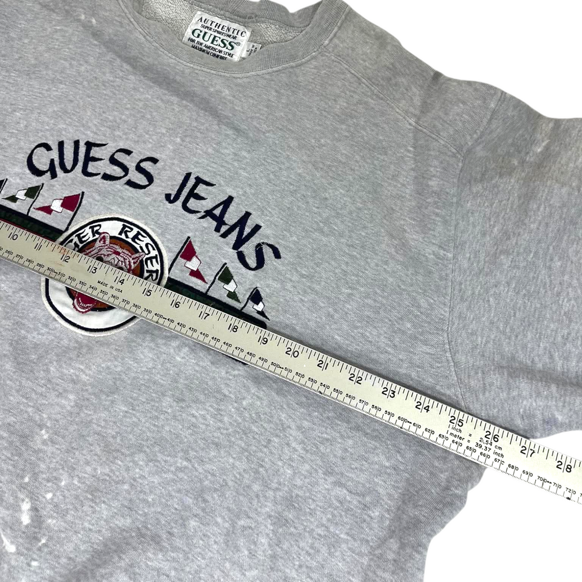 TRASHED 90S GUESS JEANS SWEATSHIRT (L)