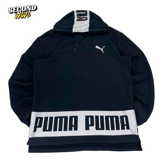 PUMA HOODIE WITH WHITE ACCENTS (L)