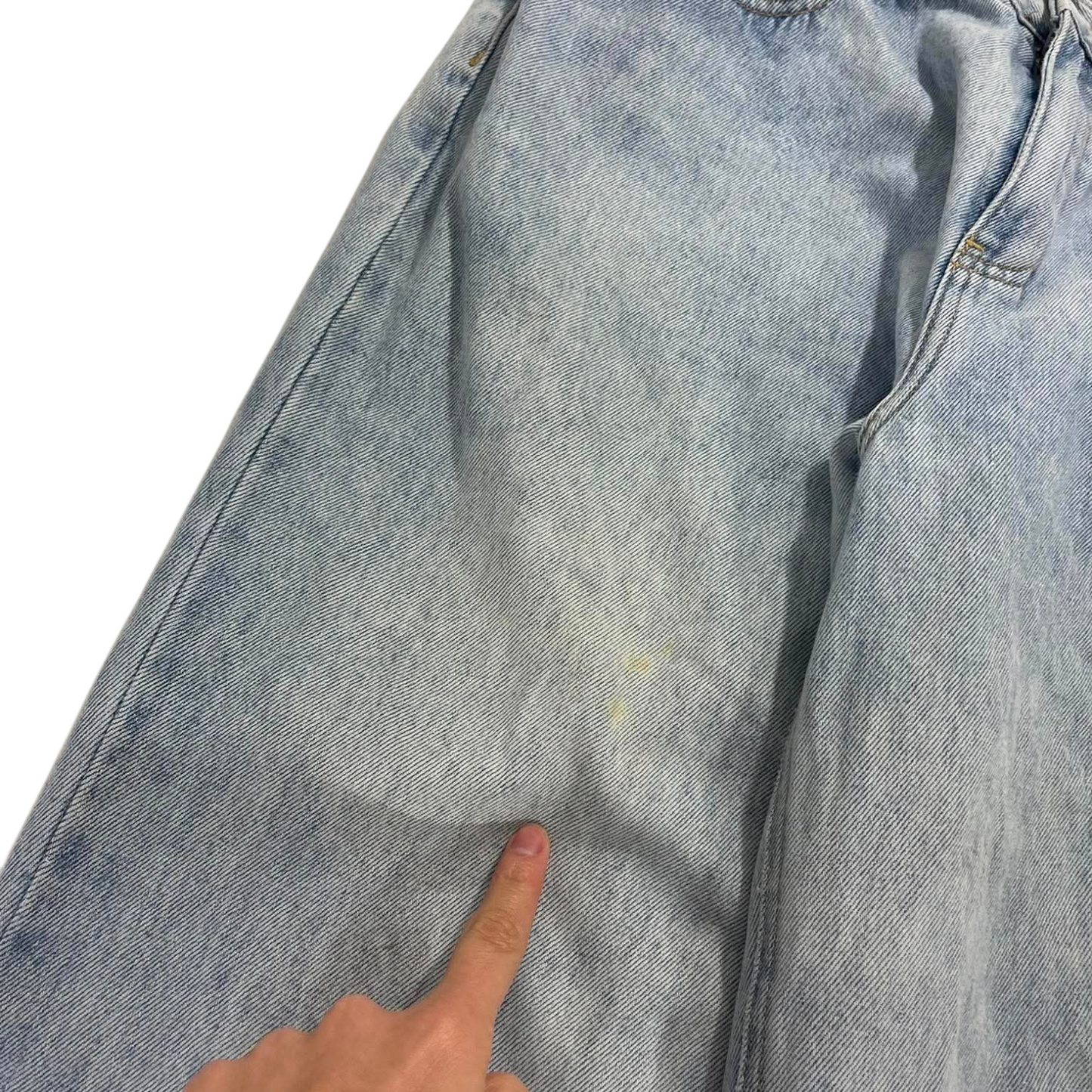 GLASSONS WIDE LEG BLUE DENIM JEANS (14)