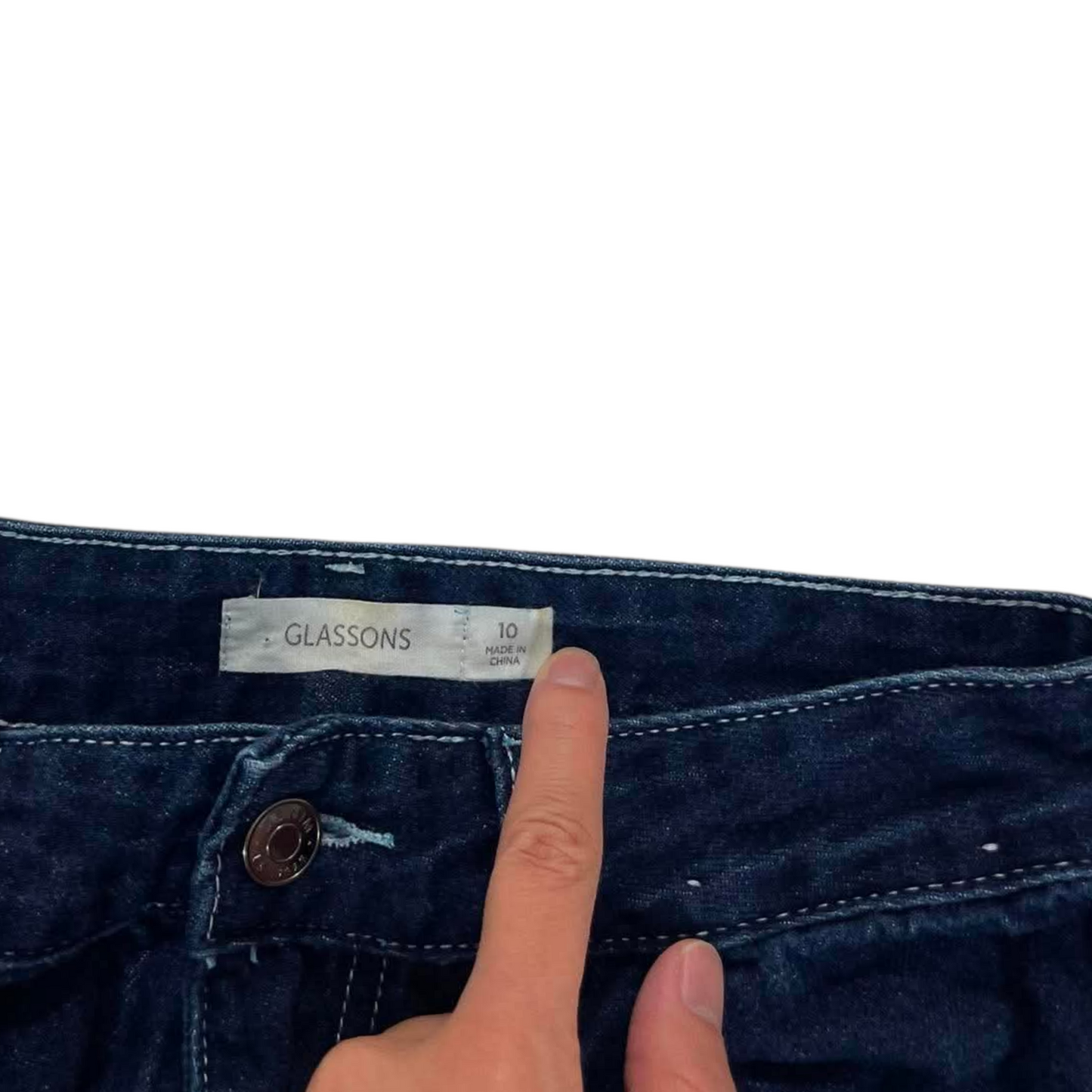 GLASSONS BAGGY NAVY DENIM CARGO PANTS (10)