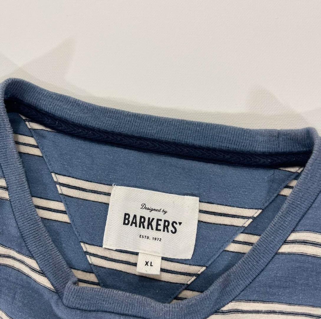 BARKERS BLUE STRIPED POCKET TEE (L-XL)