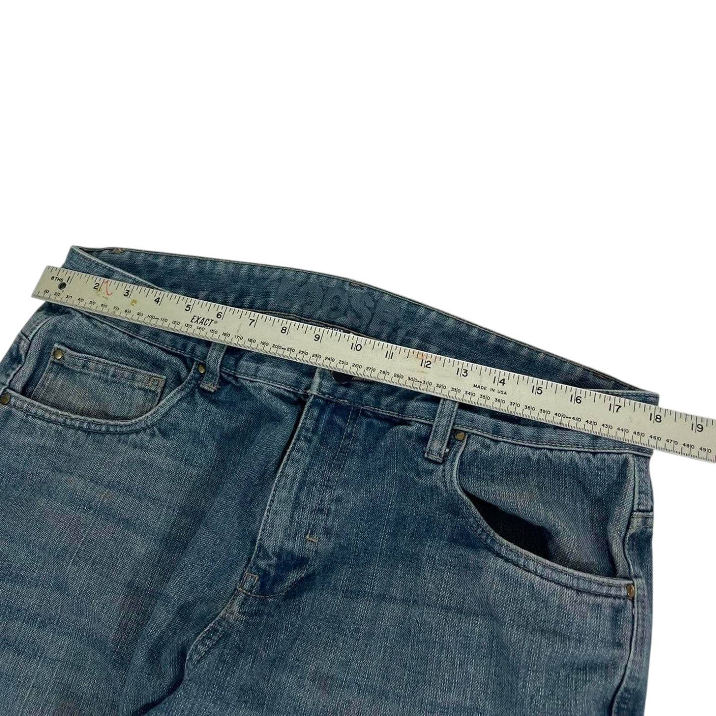 VINTAGE GARAGE BLUE DENIM JEANS (36)