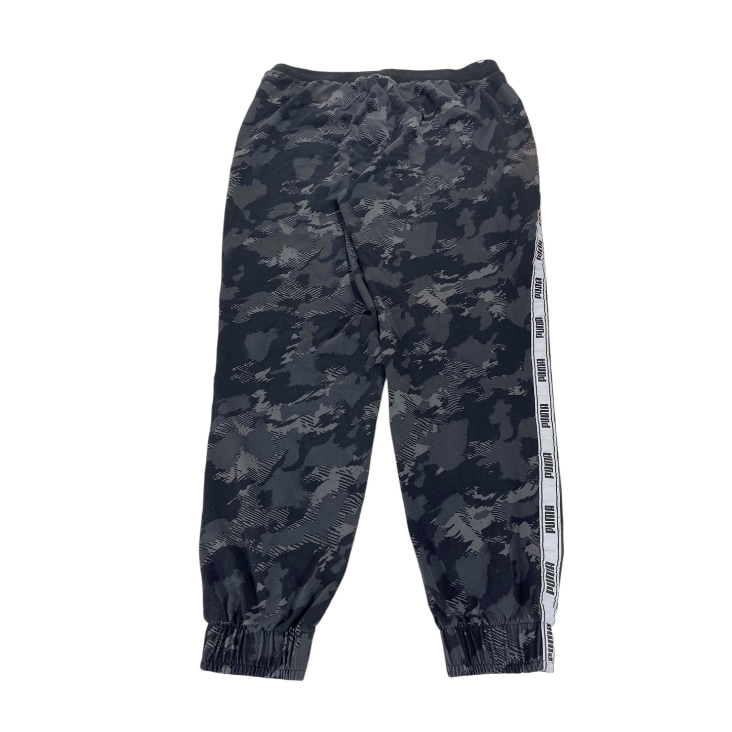 PUMA BLACK & GRAY CAMOUFLAGE SWEATPANTS (XL)
