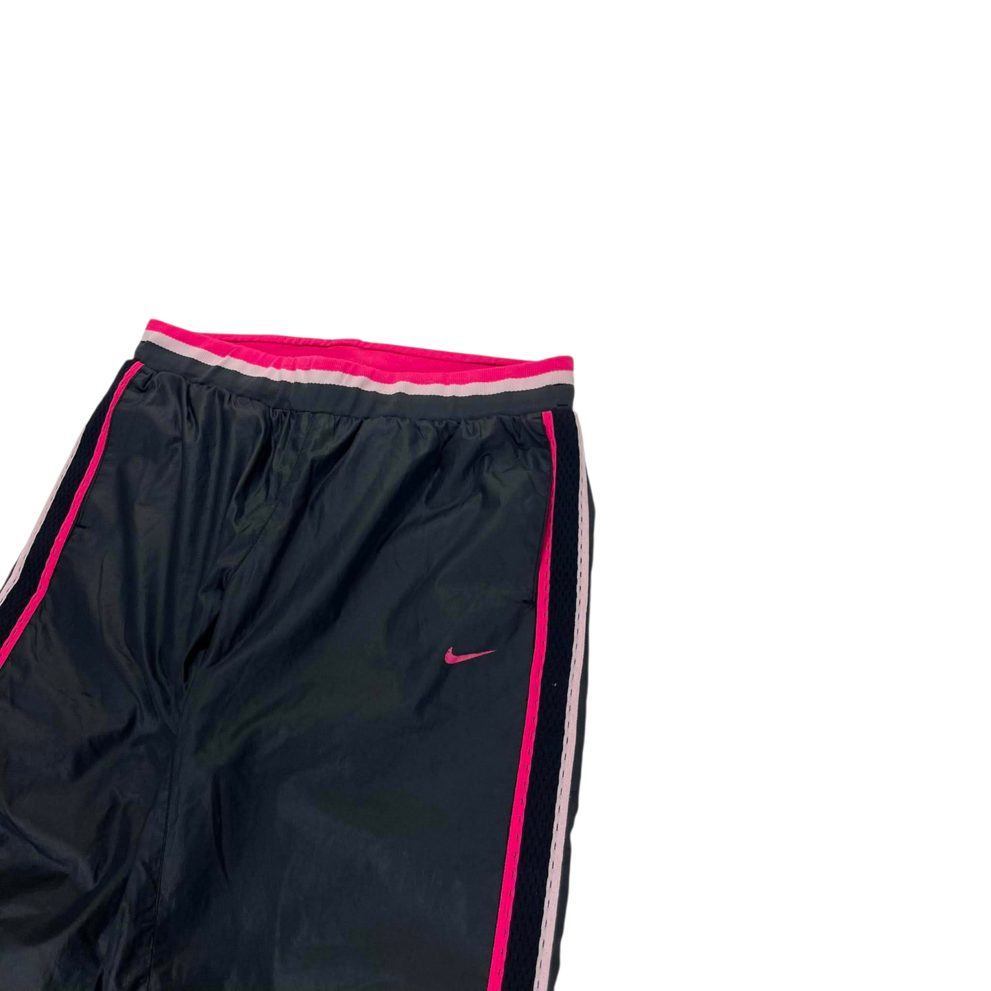 Y2K NIKE BLACK/PINK TRACK PANTS (M-L) ⁵