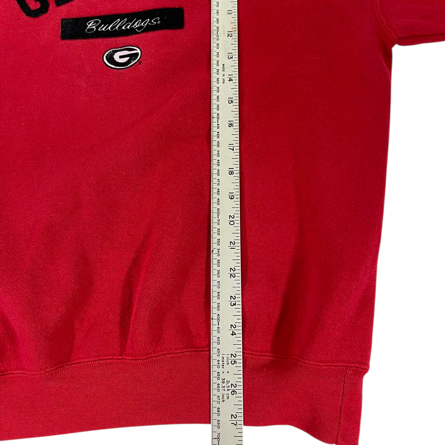 90S GEORGIA BULLDOGS RED CREWNECK SWEATSHIRT (M-L)