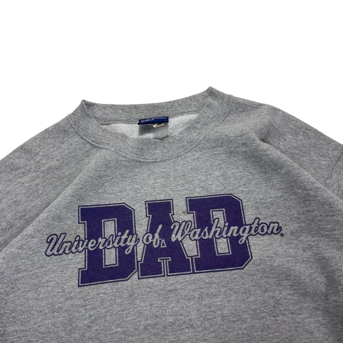 UNIVERSITY OF WASHINGTON GREY CREWNECK (M)