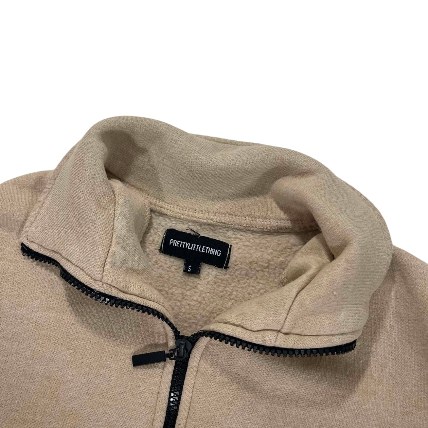 PRETTY LITTLE THING CROPPED QUARTER ZIP (S-M)