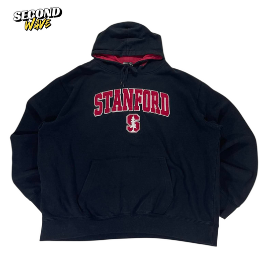VINTAGE EMBROIDERED STANFORD UNIVERSITY BLACK HOODIE (XL-XXL)