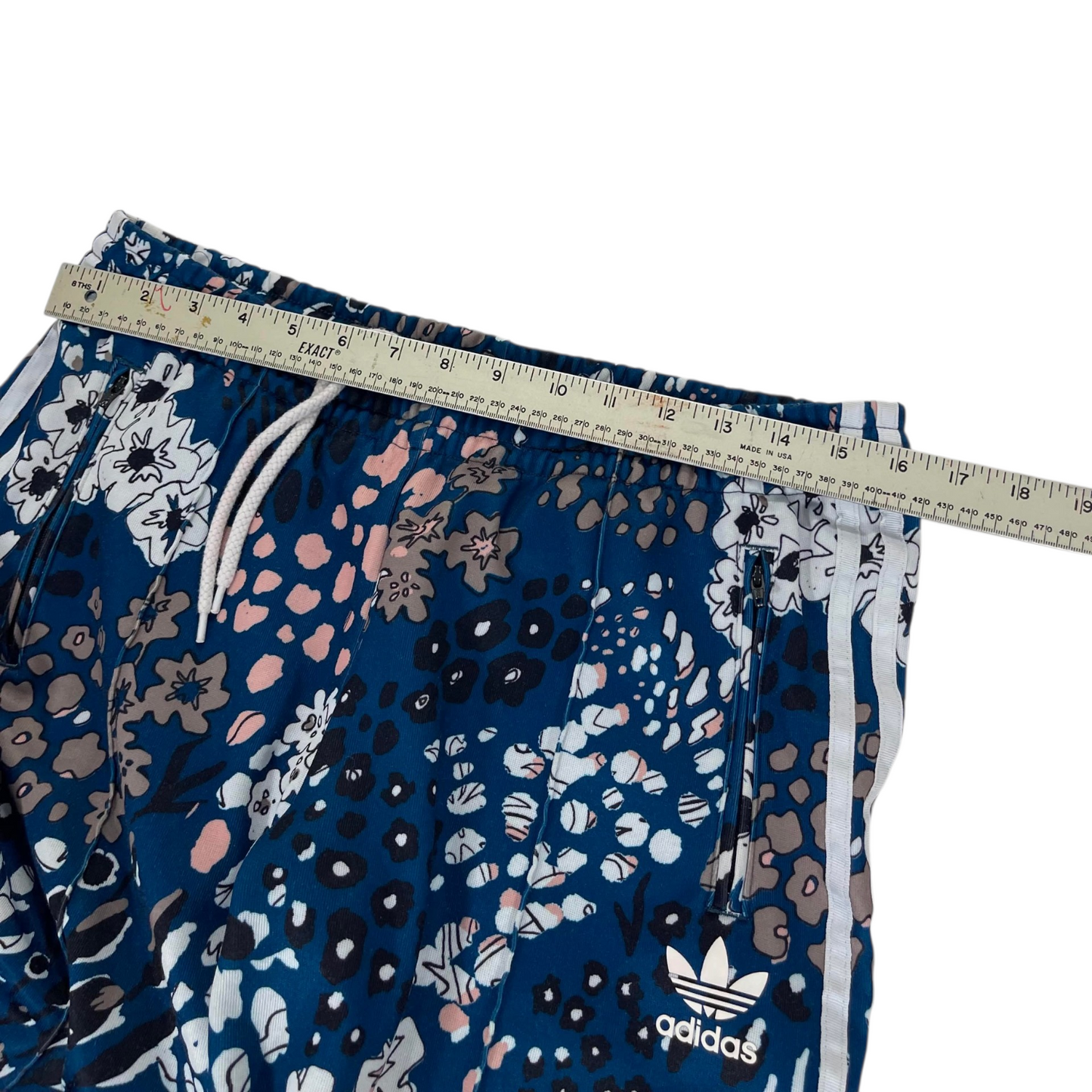 ADIDAS FLORAL COTTON SWEATPANTS (M-L)