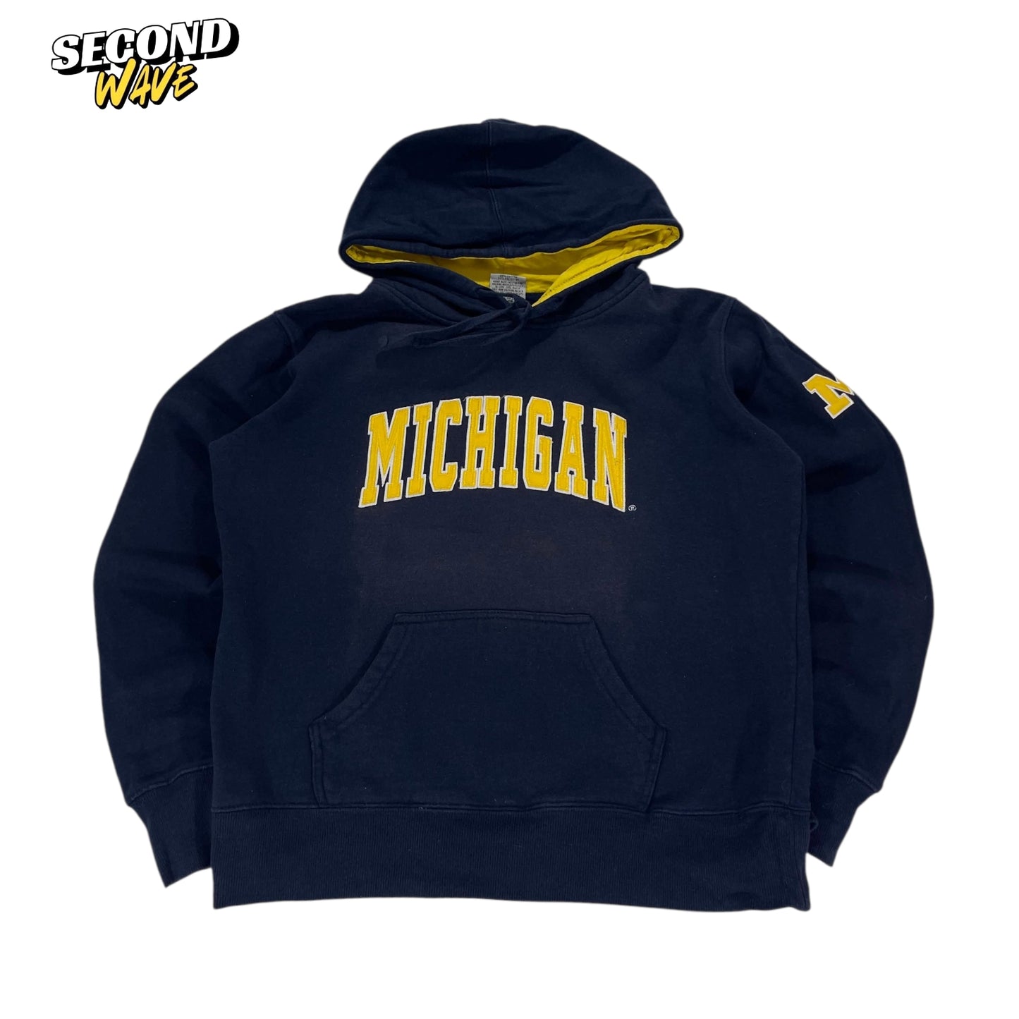 VINTAGE EMBROIDERED MICHIGAN HOODIE (M)