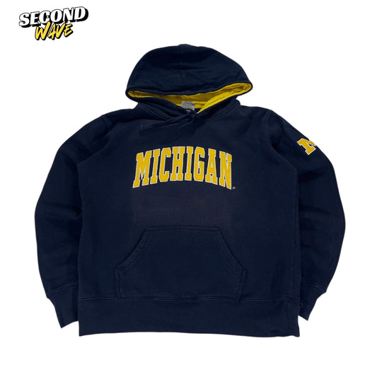 VINTAGE EMBROIDERED MICHIGAN HOODIE (M)