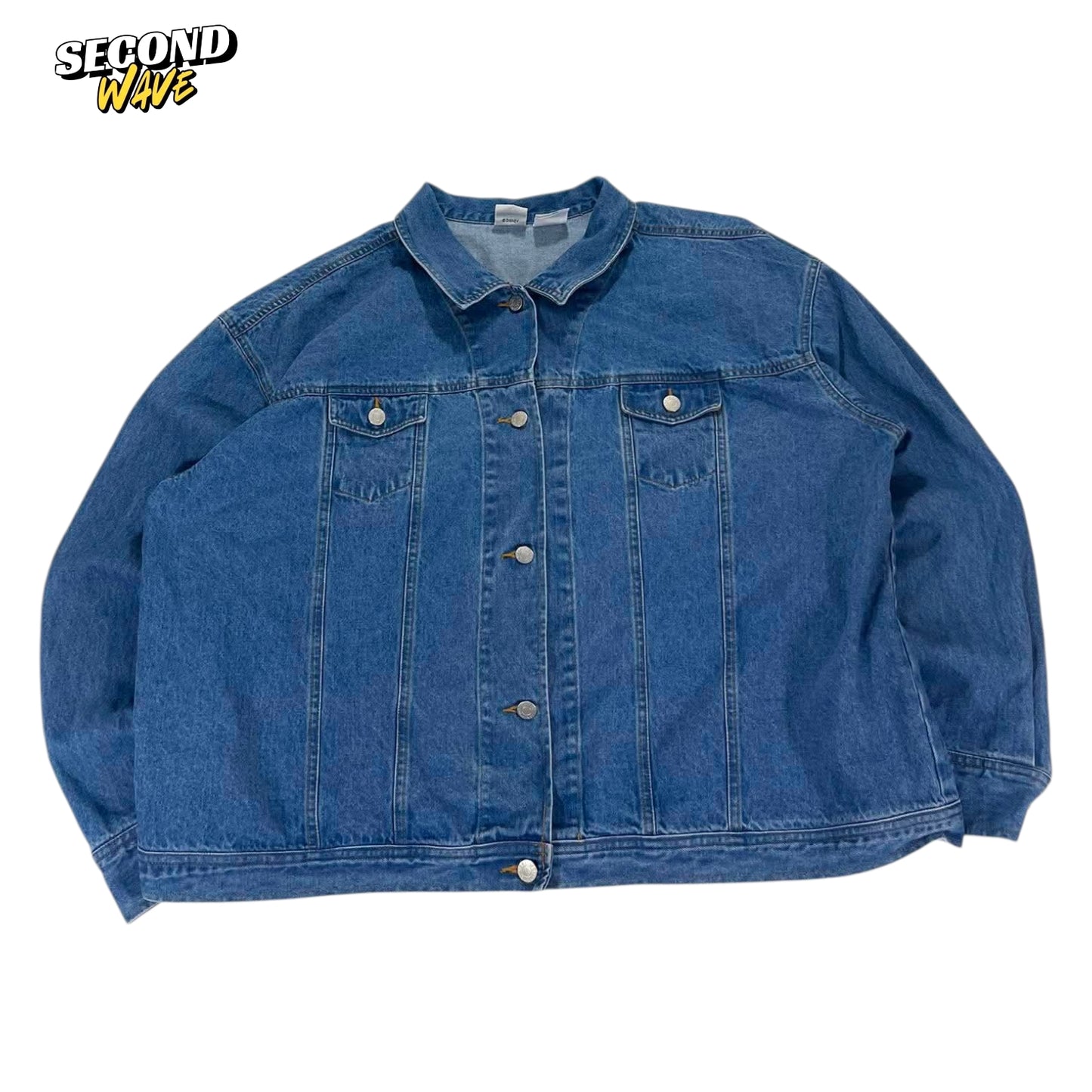 VINTAGE DISNEY MICKEY MOUSE BLUE DENIM JACKET (3XL)