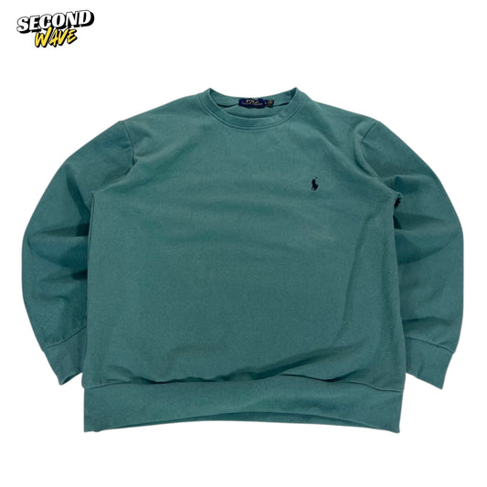 POLO RALPH LAUREN GREEN CREWNECK (S-M)