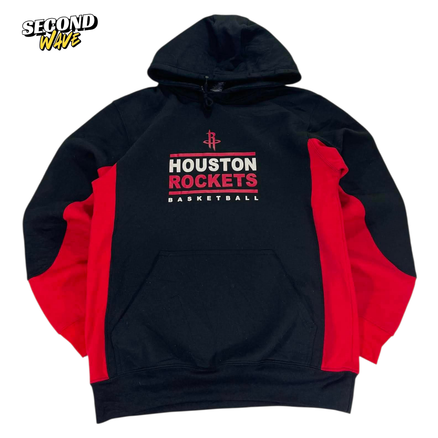 VINTAGE HOUSTON ROCKETS BLACK & RED HOODIE (M)