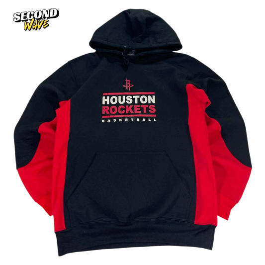 VINTAGE HOUSTON ROCKETS BLACK & RED HOODIE (M)