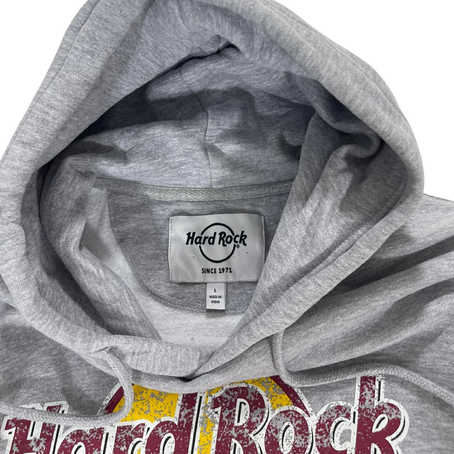 VINTAGE HARD ROCK CAFE GREY DUBAI HOODIE (L)