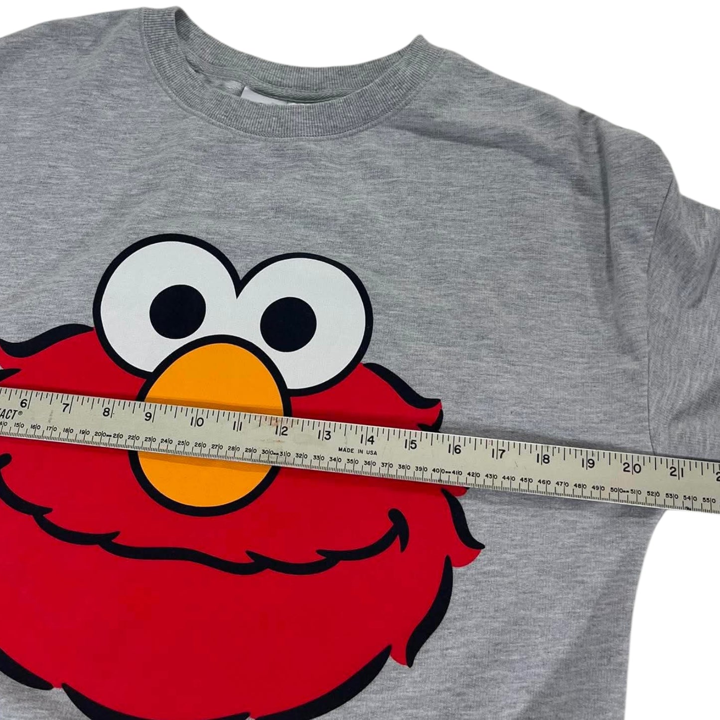 SESAME STREET ELMO GREY CREWNECK (S-M)
