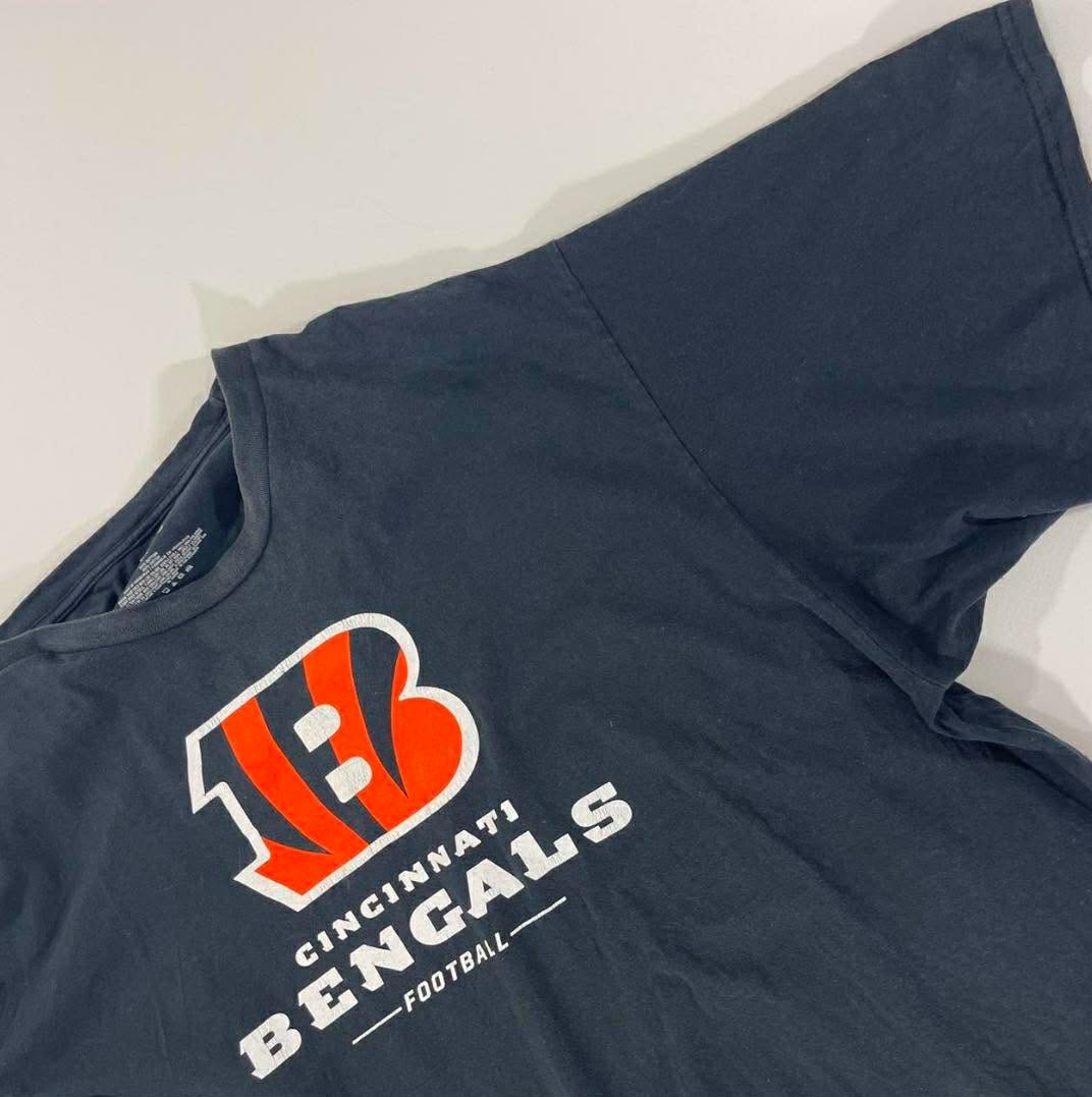 NFL CINCINNATI BENGALS NAVY BLUE COTTON T-SHIRT (XXL)
